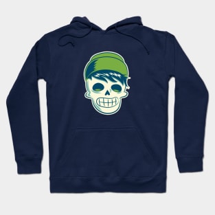 Hipster Skeleton with Beanie Hoodie